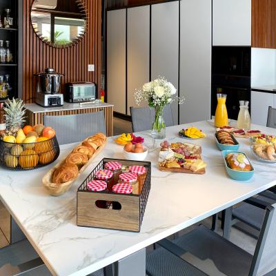 Les petits déjeuners - Villa Miramar Maison d'hôtes Luxe Méditerranée Frontignan Sète Bassin de Thau 