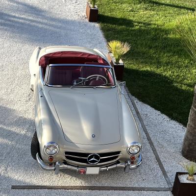 Voiture de collection à la chambres maison hôtes prestige luxe Frontignan Bassin de Thau proche de Sète Villa Miramar