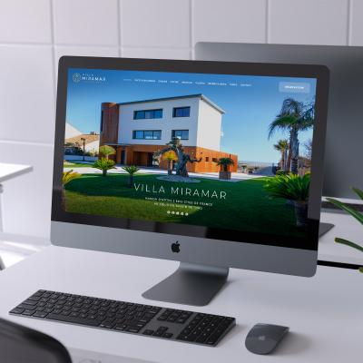 Nouveau site internet maison chambres hôtes luxe prestige Frontignan Bassin de Thau Villa Miramar