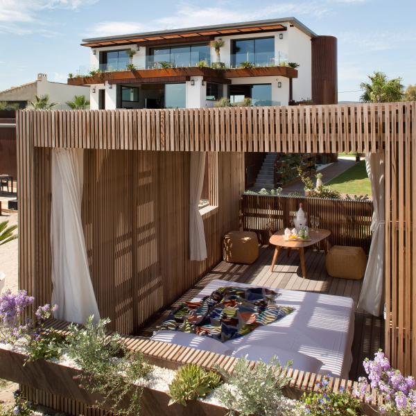 Cabane insolite luxe charme proche Sète à Frontignan, Bassin de Thau, chambres hôtes 5 épis Gîtes de France